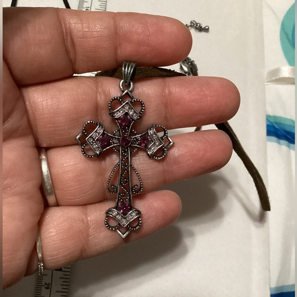 EUC set of two‎ cross necklaces with cords - #176 - Picture 8 of 13